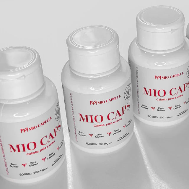 Pague 2 Leve 3 - Mio Caps Vitamina Para Cabelo Pele e Unha (Kit 3 Meses) Mio Capelli®