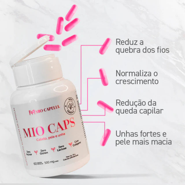 Mio Caps Vitamina Para Cabelo Pele e Unha - Mio Capelli®